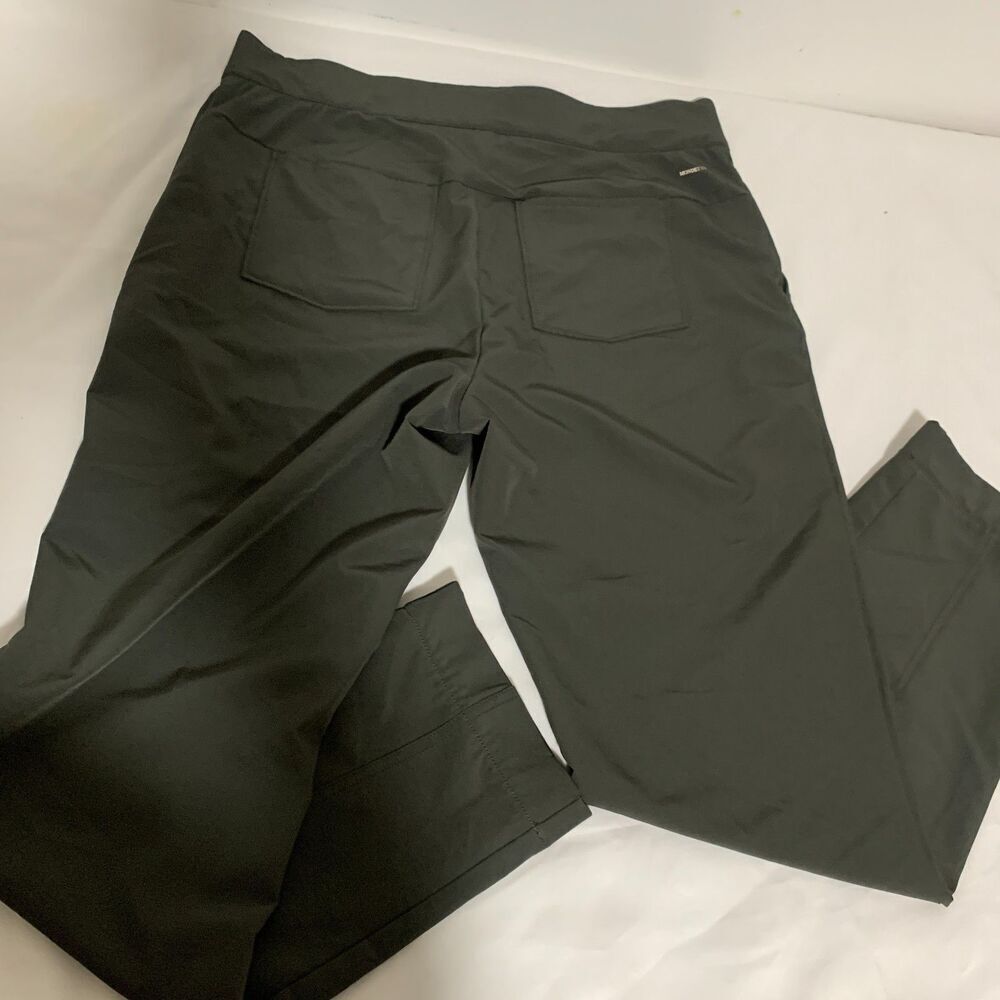 Mondetta Women's Lined Tailored Pant High-Rise Comfort Stretch Size 8 green